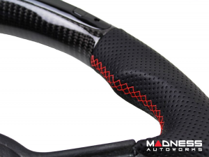 Alfa Romeo Giulia Steering Wheel - Carbon Fiber - w/ LED Functions - Alcantara - Non QV Models